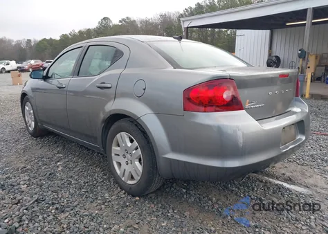 2013 Dodge Avenger Se V6 z USA, uszkodzony, nr VIN 1C3CDZAG9DN748549